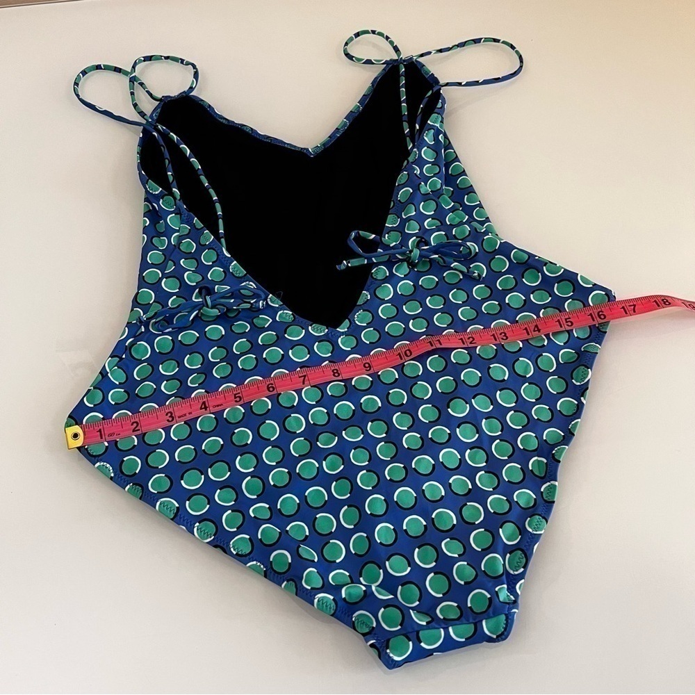 SOLID & STRIPED One Piece Swimsuit Polka Dot Blue XL Strappy - Picture 13 of 13